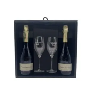 An image of 2020 Conde De Haro Blanco Cava Gift Pack 2 x 75cl & 2 x Glasses2020 Conde De Haro Blanco Cava Gift Pack 2 x 75cl & 2 x Glasses