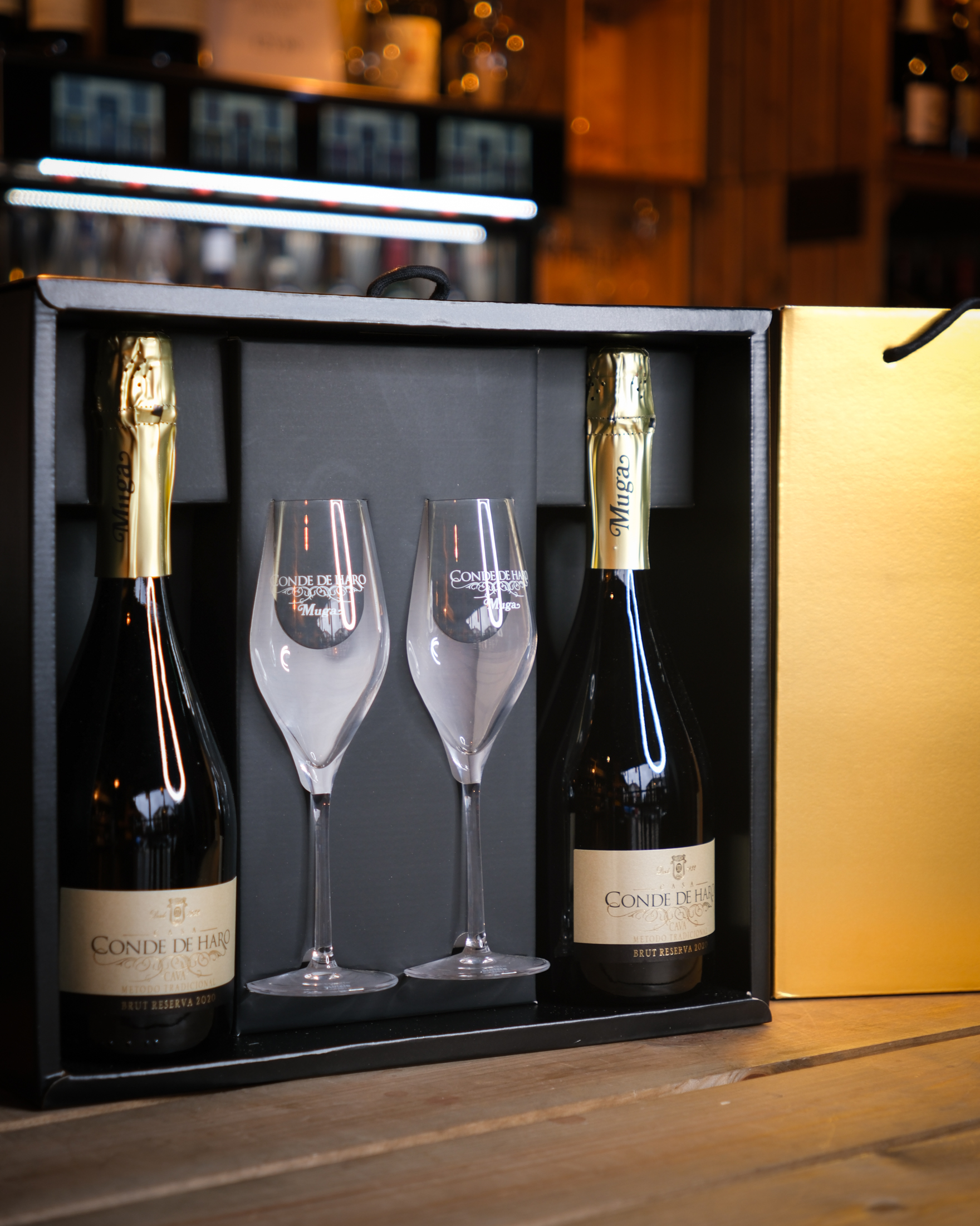 2020 Conde De Haro Blanco Cava Gift Pack 2 x 75cl & 2 x Glasses